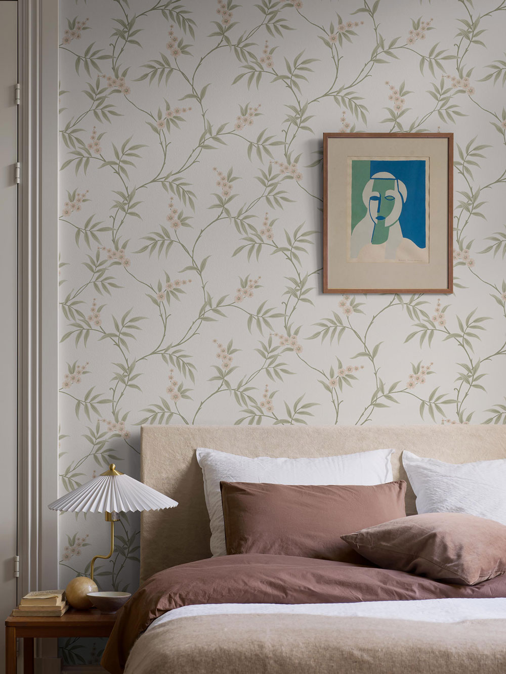 tapeta ložnice skandinávský styl