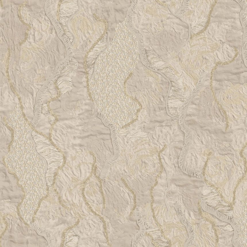Luxusní  béžovo-zlatá vliesová tapeta na zeď, štuková omítka, Z34907, Elie Saab 2