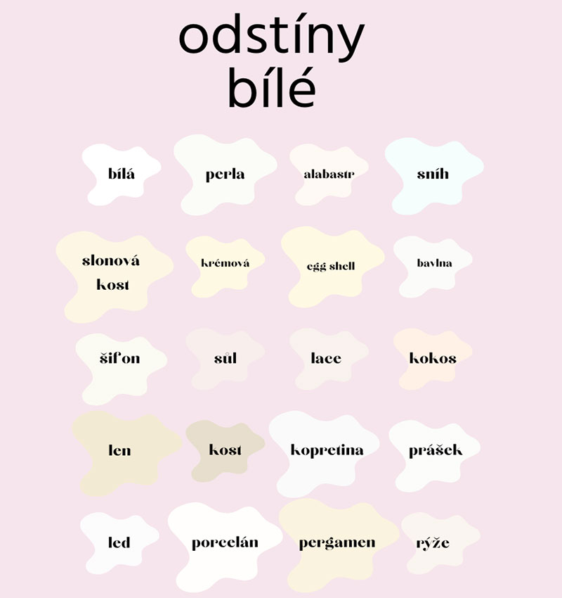 Odstíny bílé