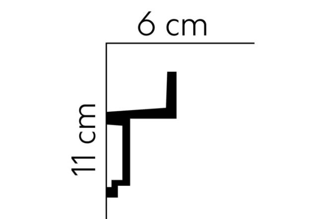 Stropní LED osvětlovací lišta MDB115, 200 x 6 x 11 cm, Mardom