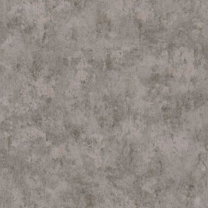 Šedostříbrná vliesová tapeta na zeď, imitace beton, stěrka 36924-1, Dimex 2023, AS Creation