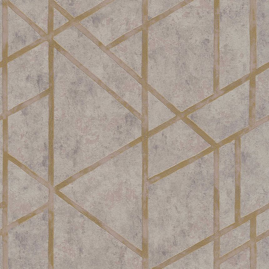 Geometrická vliesová tapeta na zeď, imitace beton, stěrka 36928-3, Dimex 2023, AS Creation
