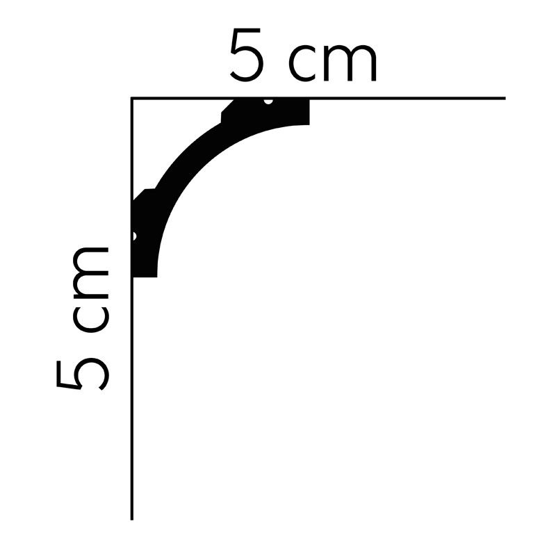 Flexibilní stropní lišta MDB210F 200x5x4,8cm Mardom