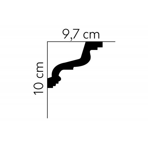 Flexibilní stropní lišta MDB118F 200x10x9,7cm Mardom