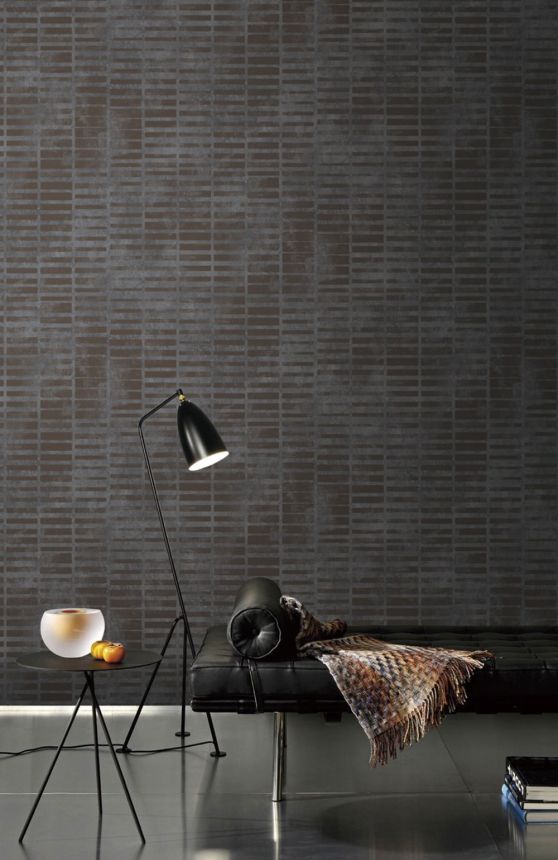 Geometrická vliesová tapeta na zeď, šedá, GL76002, Blossom, Prestige Wallcoverings