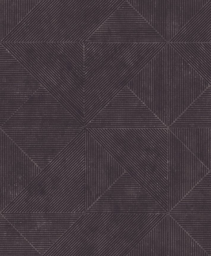 Geometrická vliesová tapeta na zeď, hnědo-šedá, GL76105, Blossom, Prestige Wallcoverings