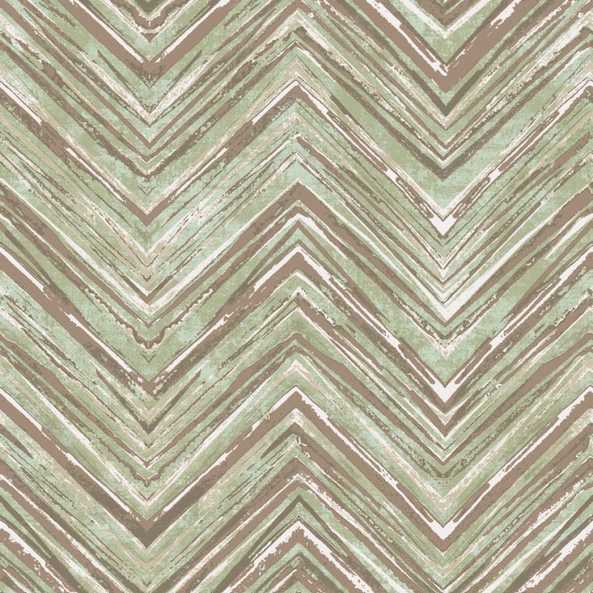 Geometrická vliesová tapeta na zeď, zeleno-zlatá, GL76303, Blossom, Prestige Wallcoverings