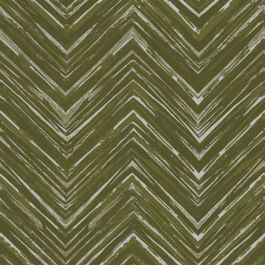 Geometrická vliesová tapeta na zeď, zeleno-zlatá, GL76305, Blossom, Prestige Wallcoverings