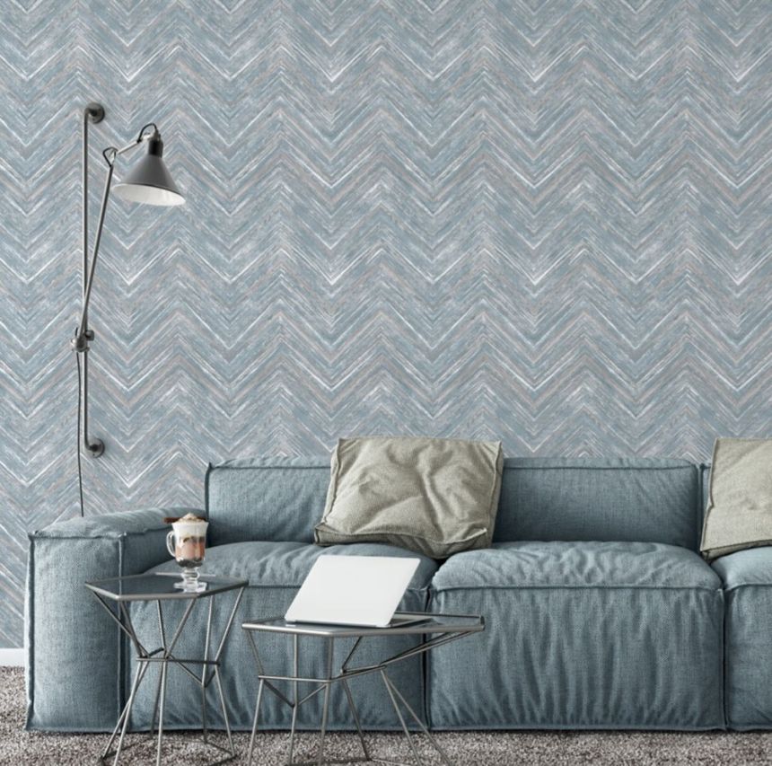 Geometrická vliesová tapeta na zeď, hnědo-zlatá, GL76306, Blossom, Prestige Wallcoverings