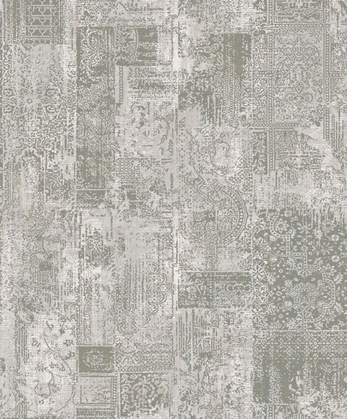 Vliesová tapeta na zeď, šedá, vintage ornamenty, GL76402, Blossom, Prestige Wallcoverings