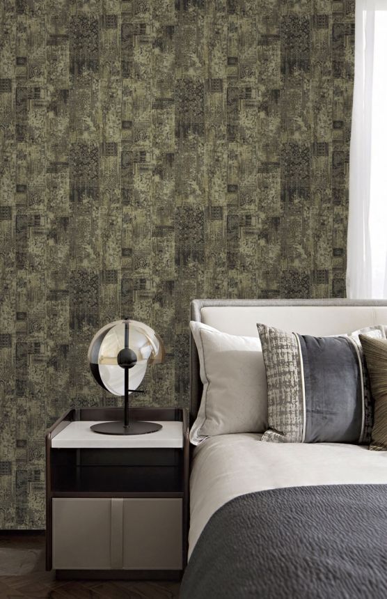 Vliesová tapeta na zeď, hnědá, vintage ornamenty, GL76405, Blossom, Prestige Wallcoverings