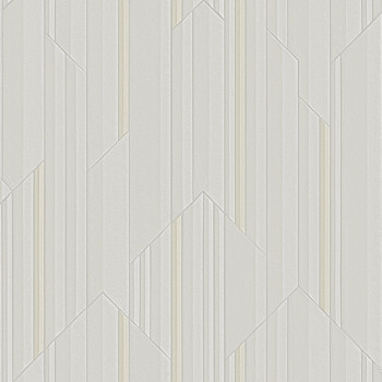 Luxusní  šedo-béžová geometrická vliesová tapeta na zeď, Z34923, Elie Saab 2