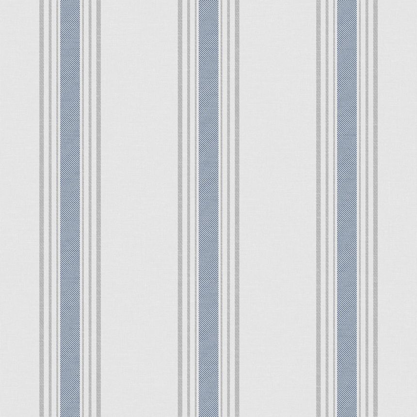 Vliesová tapeta na zeď, modrá, pruhy,  9810-1, Essential Stripes, ICH Wallcoverings