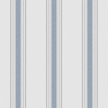 Vliesová tapeta na zeď, modrá, pruhy,  9810-1, Essential Stripes, ICH Wallcoverings