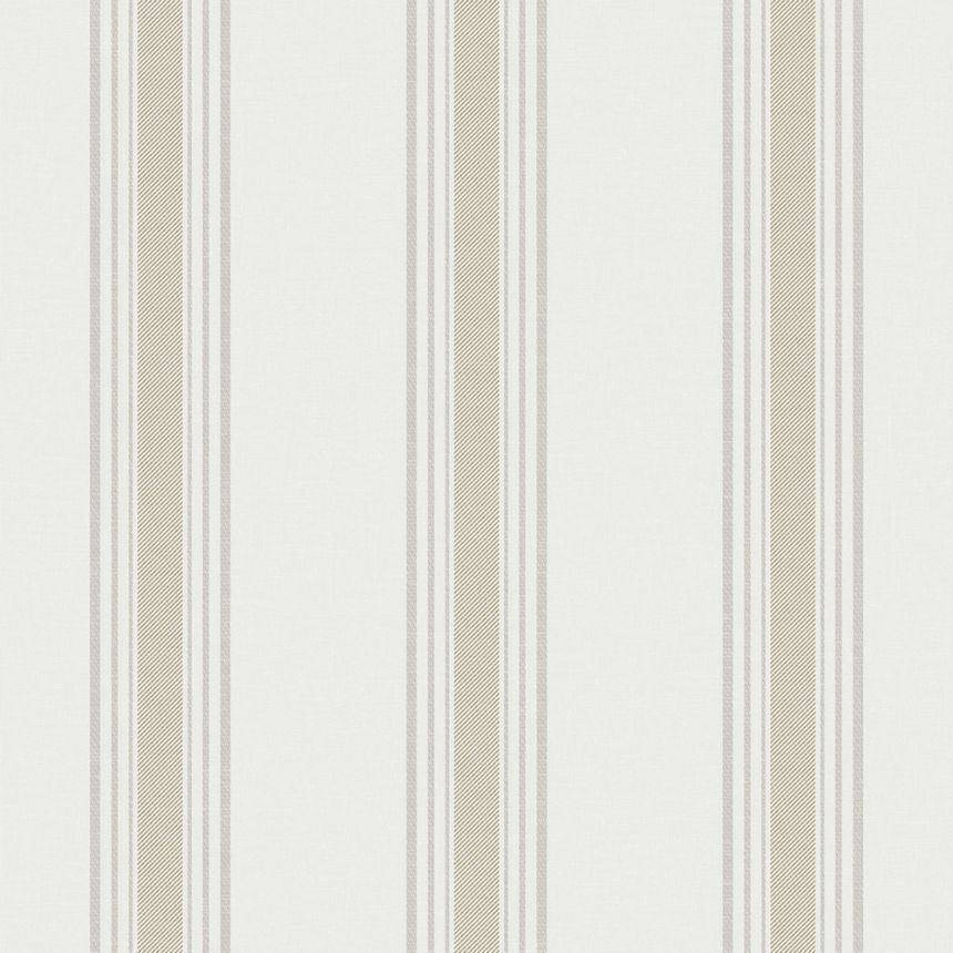 Vliesová tapeta na zeď, béžová, pruhy,  9810-2, Essential Stripes, ICH Wallcoverings