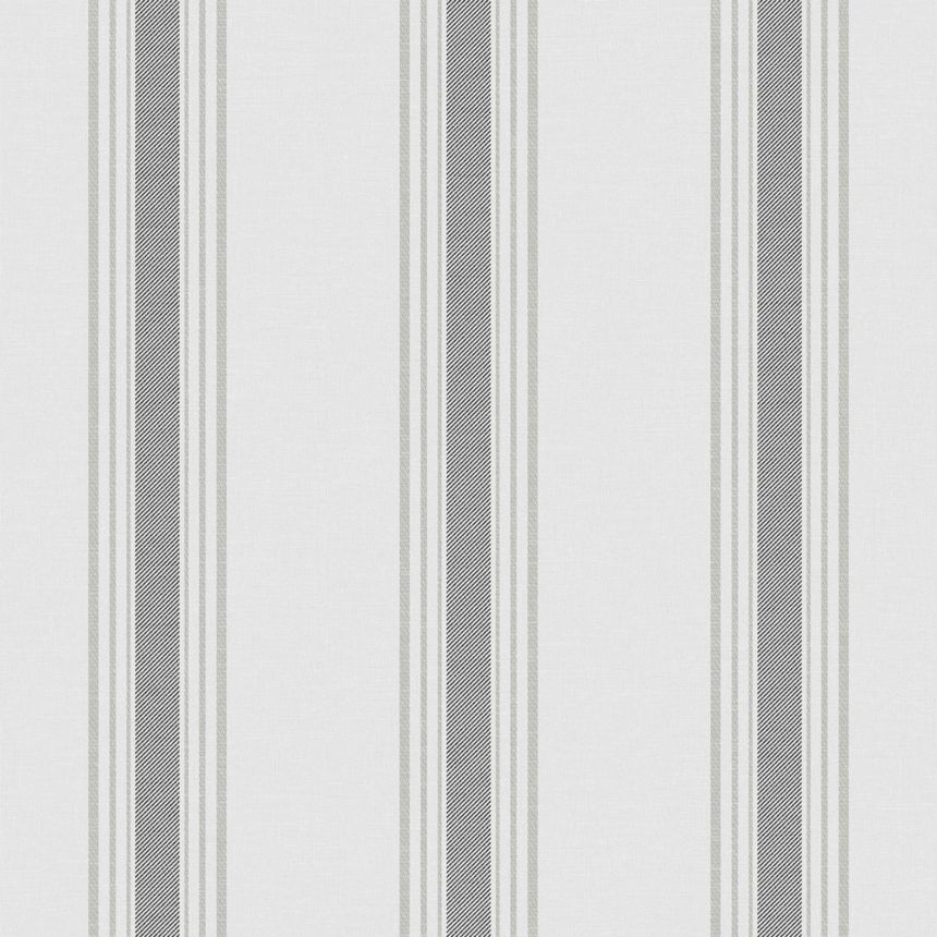 Vliesová tapeta na zeď, černá, pruhy,  9810-3, Essential Stripes, ICH Wallcoverings