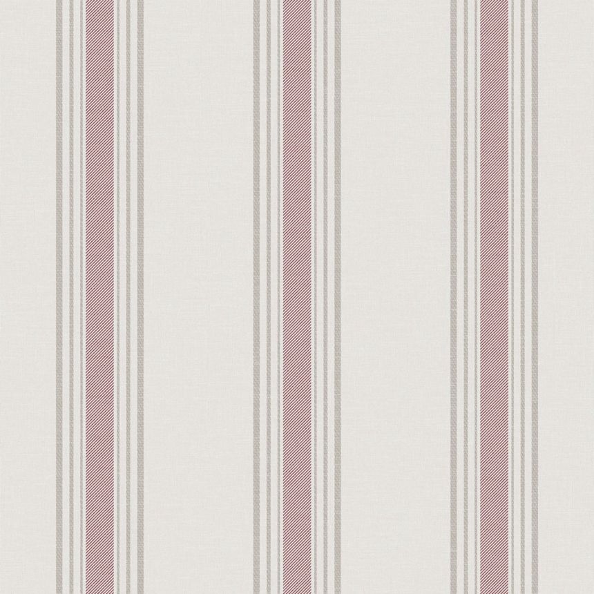 Vliesová tapeta na zeď, růžová, pruhy,  9810-5, Essential Stripes, ICH Wallcoverings