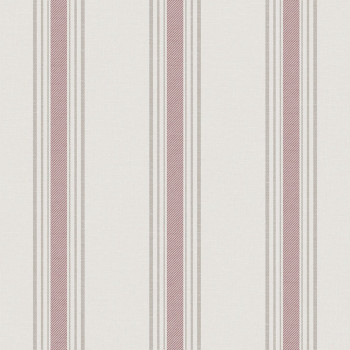 Vliesová tapeta na zeď, růžová, pruhy,  9810-5, Essential Stripes, ICH Wallcoverings