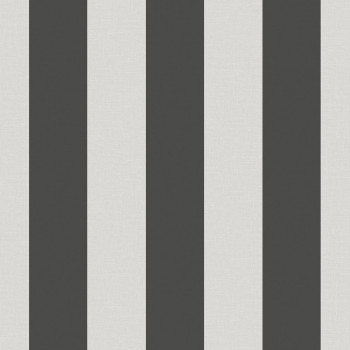 Vliesová tapeta na zeď, černo-bílá, pruhy,  9814-4, Essential Stripes, ICH Wallcoverings