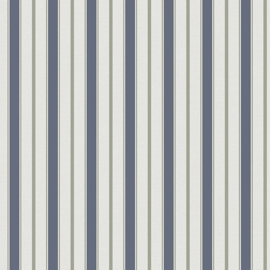 Vliesová tapeta na zeď, modro-zelená, pruhy,  9816-1, Essential Stripes, ICH Wallcoverings