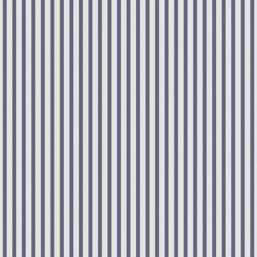 Vliesová tapeta na zeď, modro-bílá, pruhy,  9817-1, Essential Stripes, ICH Wallcoverings