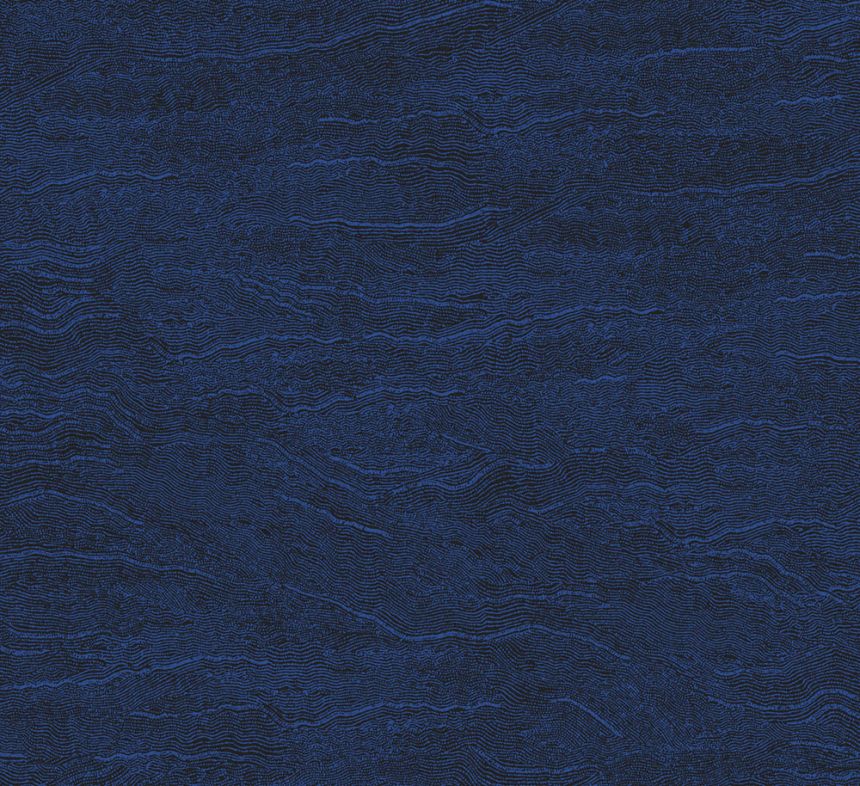 Vliesová tapeta na zeď, vlnky, modrá, TER009, Terra, Masureel