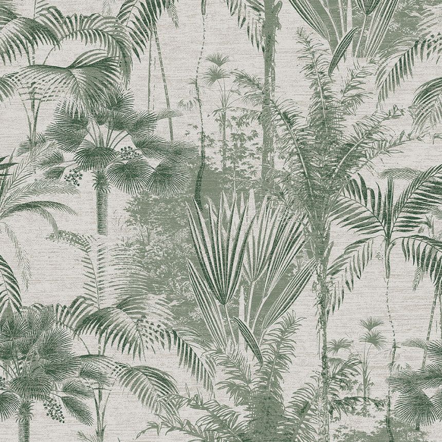 Zelená vliesová tapeta na zeď, palmy, listy, 121163, Vavex 2026
