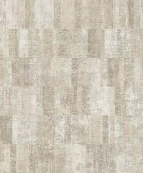Šedo-béžová geometrická vliesová tapeta na zeď, A69401, Omura, Grandeco