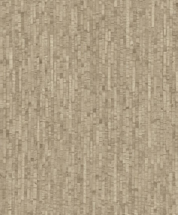 Vliesová tapeta na zeď, hnědo-béžová, imitace rohože, M64907, Nomade, Ugépa