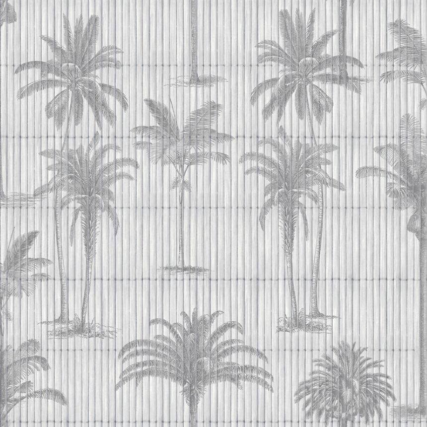 Vliesová tapeta na zeď, šedá, palmy, M68719, Nomade, Ugépa