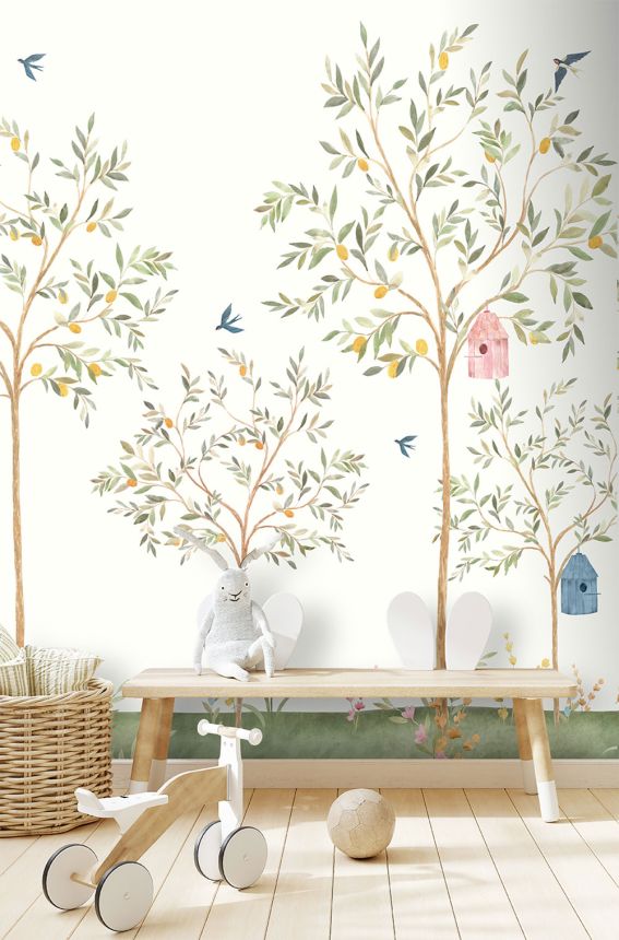 Dětská vliesová obrazová tapeta na zeď, stromečky, CW6121-2, Cute Walls, Decoprint