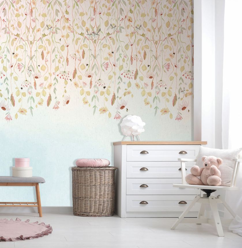 Vliesová obrazová tapeta na zeď, květiny, CW6124-1, Cute Walls, Decoprint