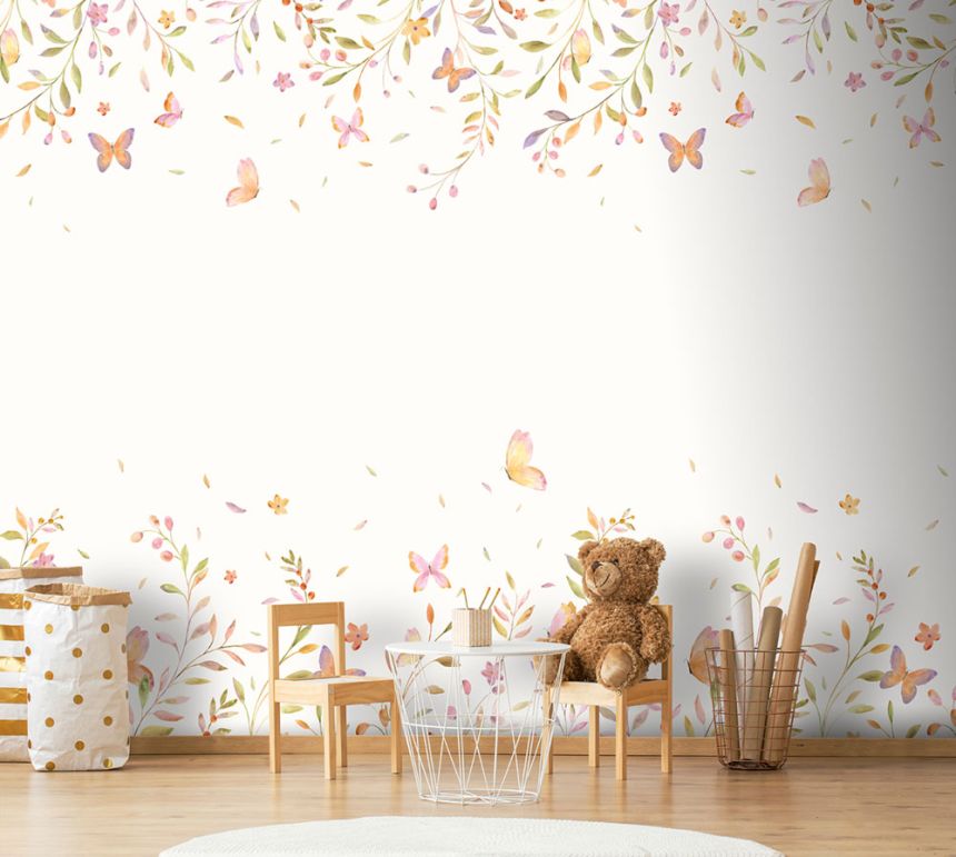 Vliesová obrazová tapeta na zeď, květiny, CW6126-1, Cute Walls, Decoprint