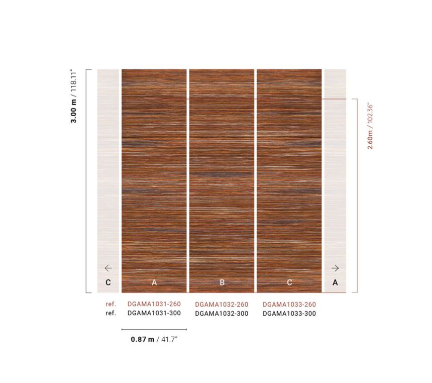 Vliesová obrazová tapeta na zeď, hnědá, imitace rohože, DGAMA1031-300,  Amani,  Masureel