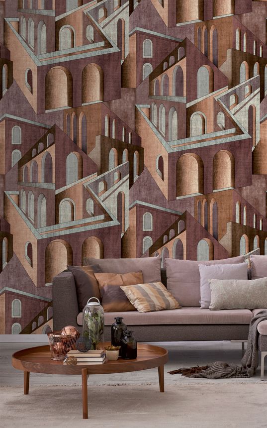 Grafická vliesová obrazová tapeta na zeď, vínová, FW4013-9, Feature Walls, Decoprint