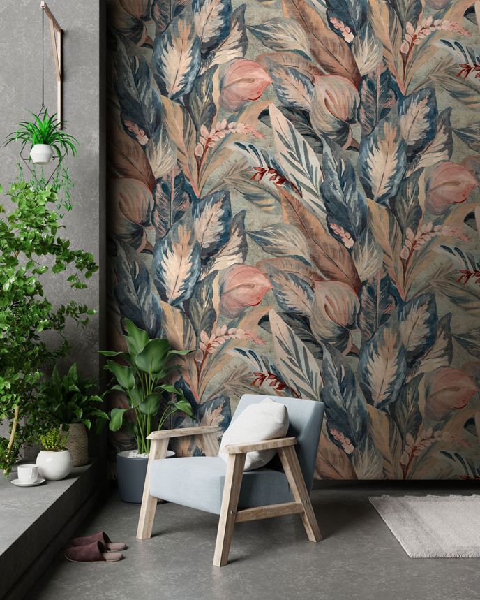 Vliesová obrazová tapeta na zeď, listy, FW4016-1, Feature Walls, Decoprint