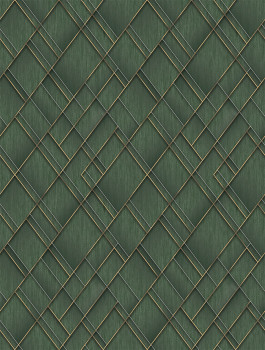 Geometrická vliesová obrazová tapeta na zeď, zelená, FW4037-5, Feature Walls, Decoprint